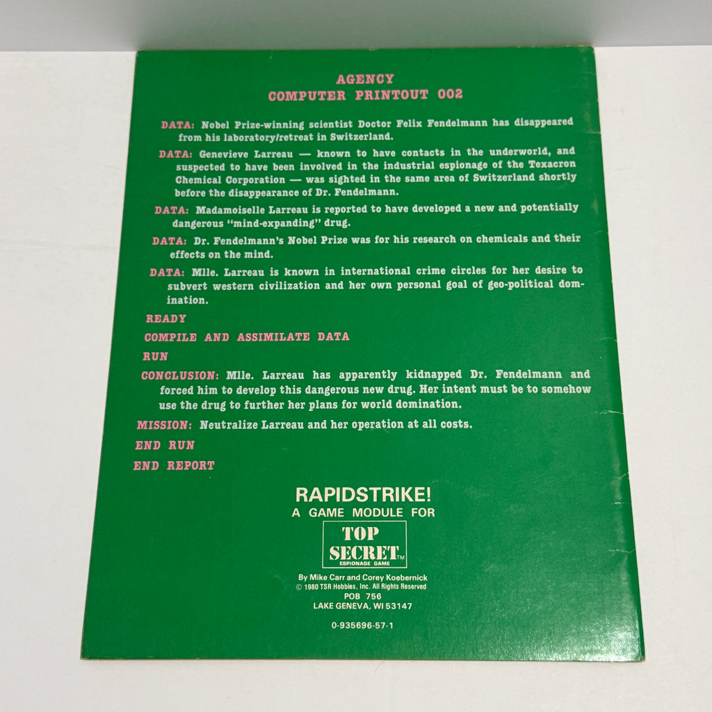 Operation Rapidstrike Mission Module TS 002 Top Secret