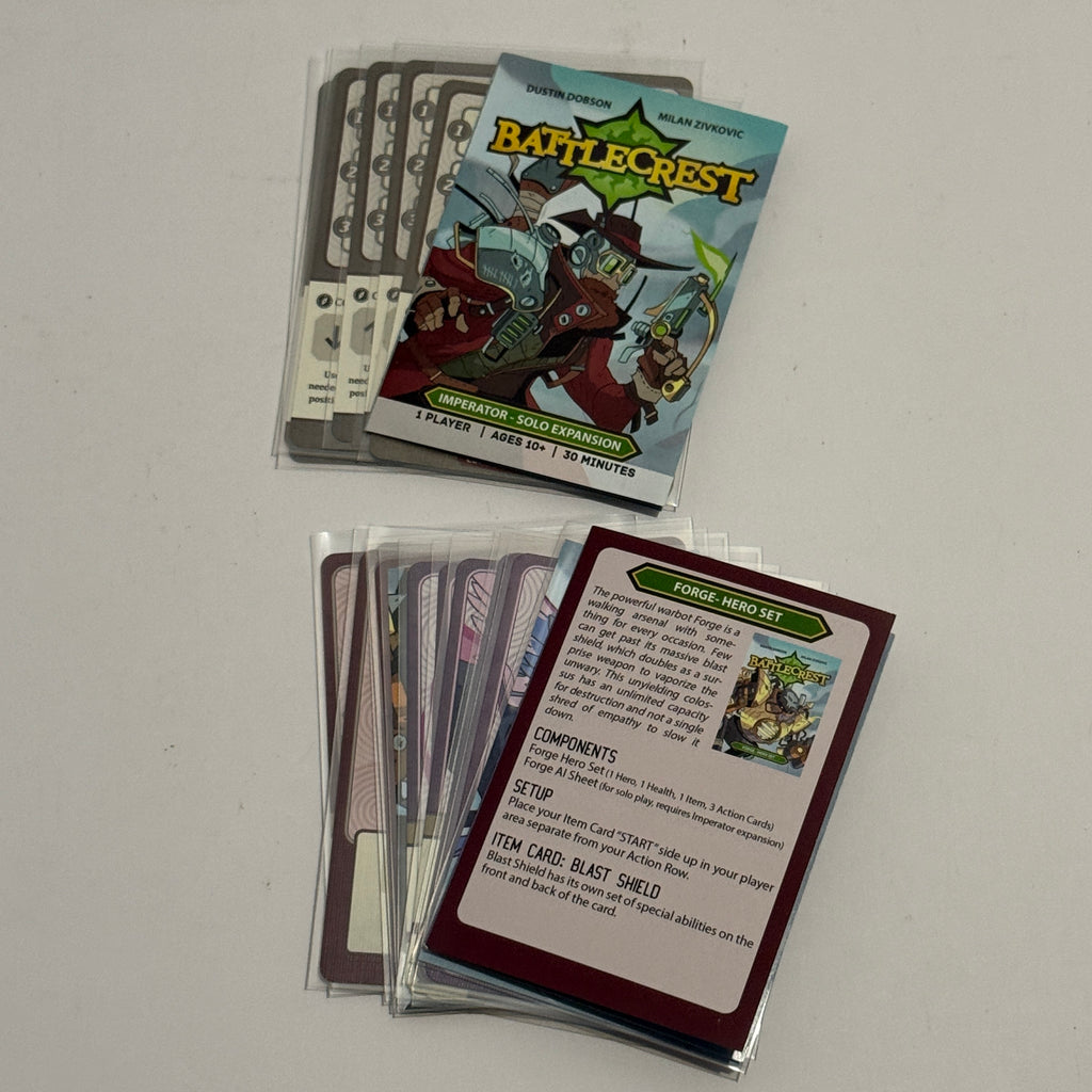 Battlecrest Fellwoods Game w/ Expansion Collection #1,  Pavl,  Korvu, Hero & AI Pack