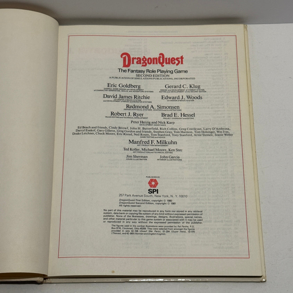 DragonQuest 2nd Ed Hardcover 3900