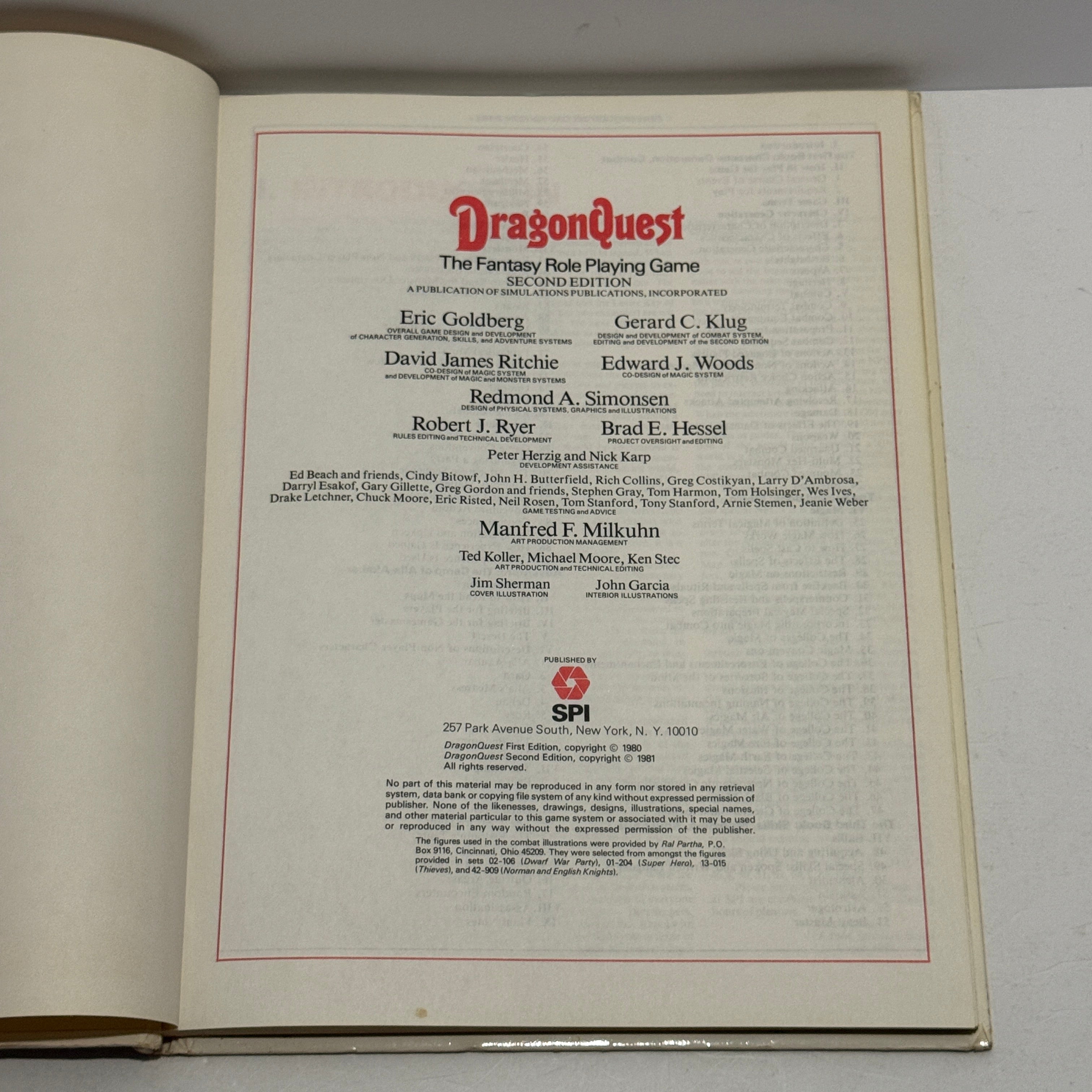 DragonQuest 2nd Ed Hardcover 3900