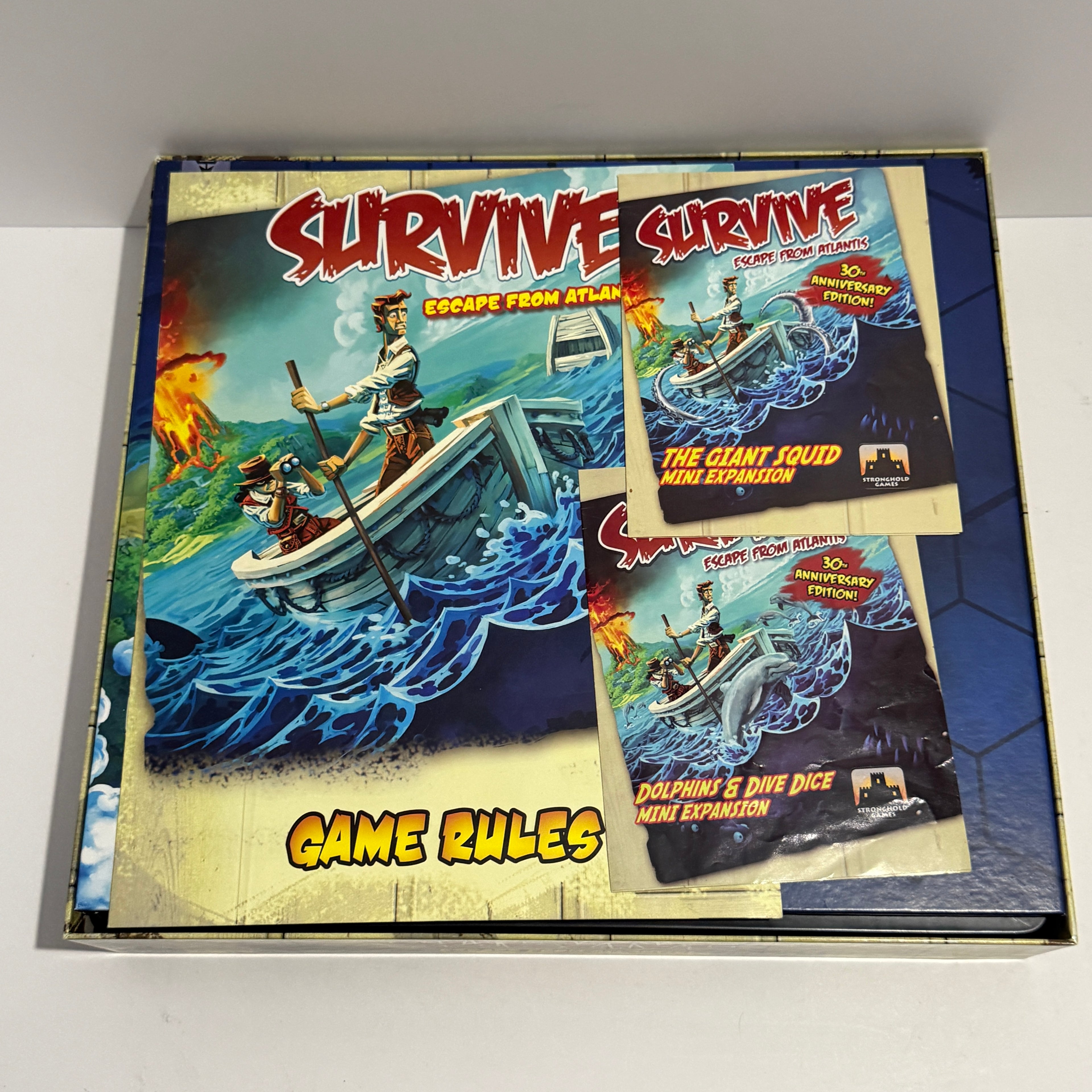 Survive: Escape from Atlantis 30th Anniversary Ed. w/ 2 Expansions