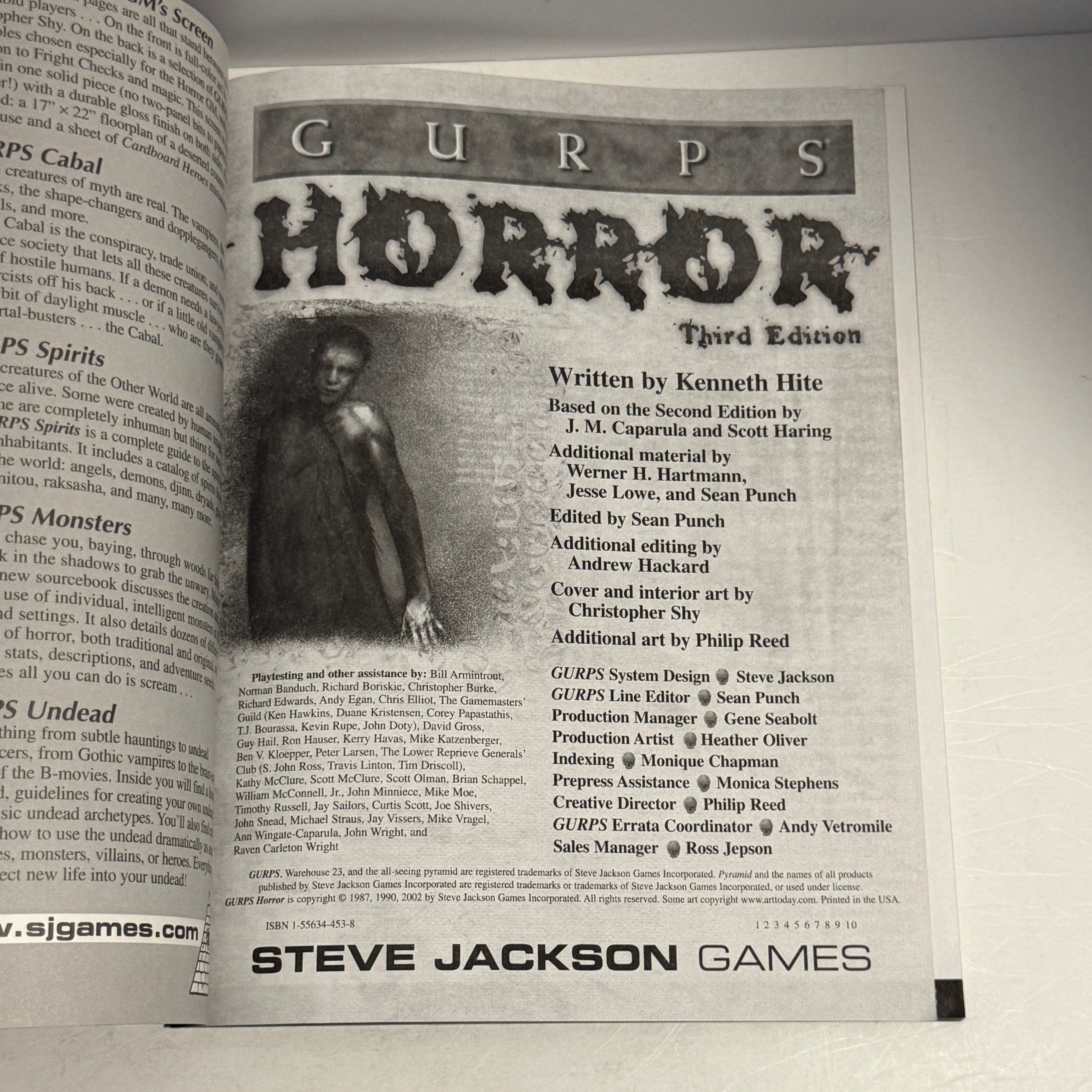 GURPS: Horror 3rd Edition