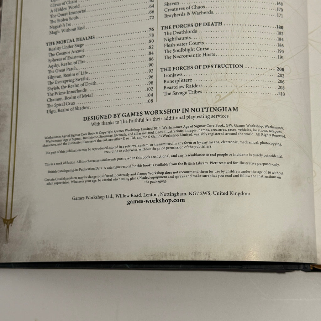 Warhammer: Age of Sigmar 2nd Edition Core Book
