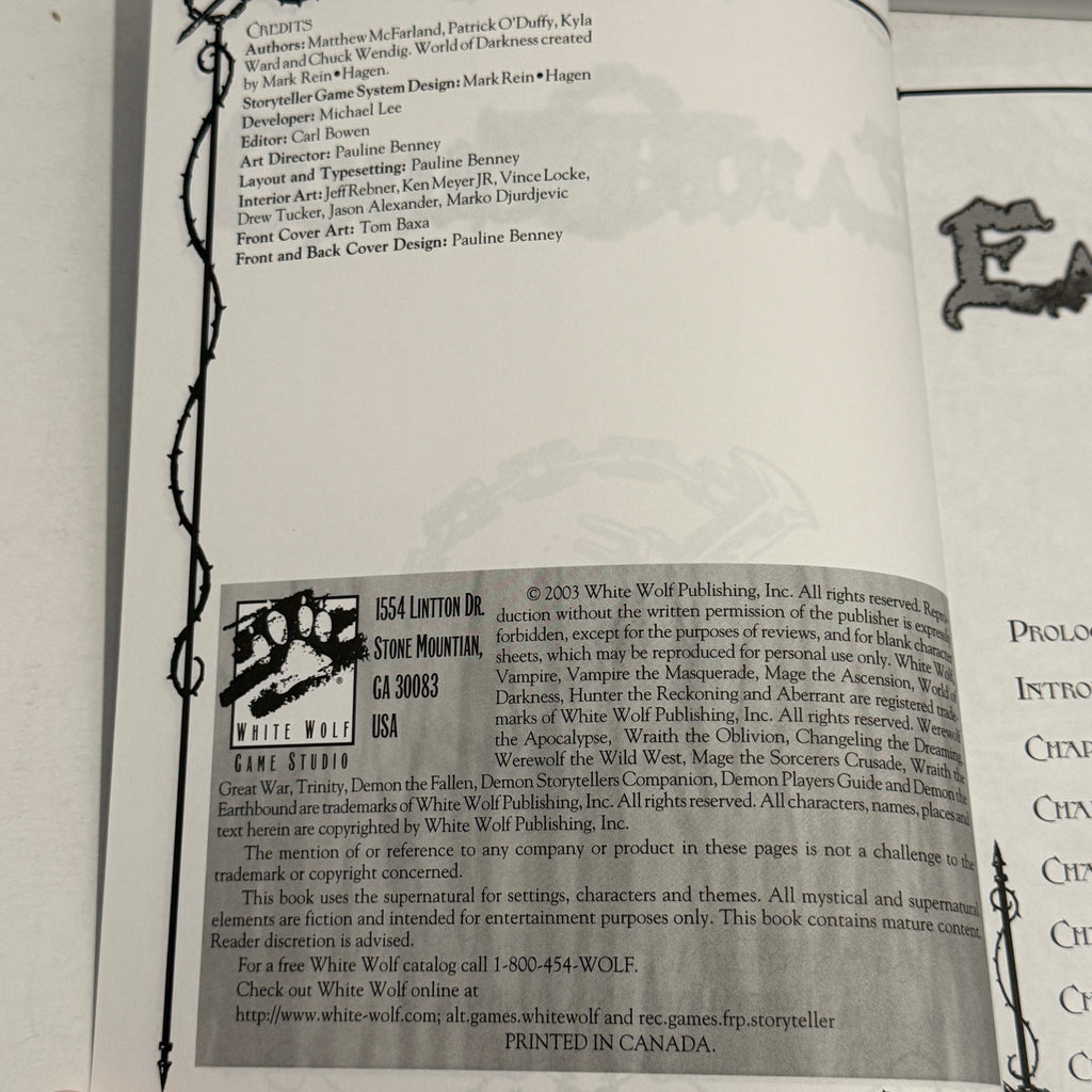 Demon: The Fallen Earthbound Sourcebook