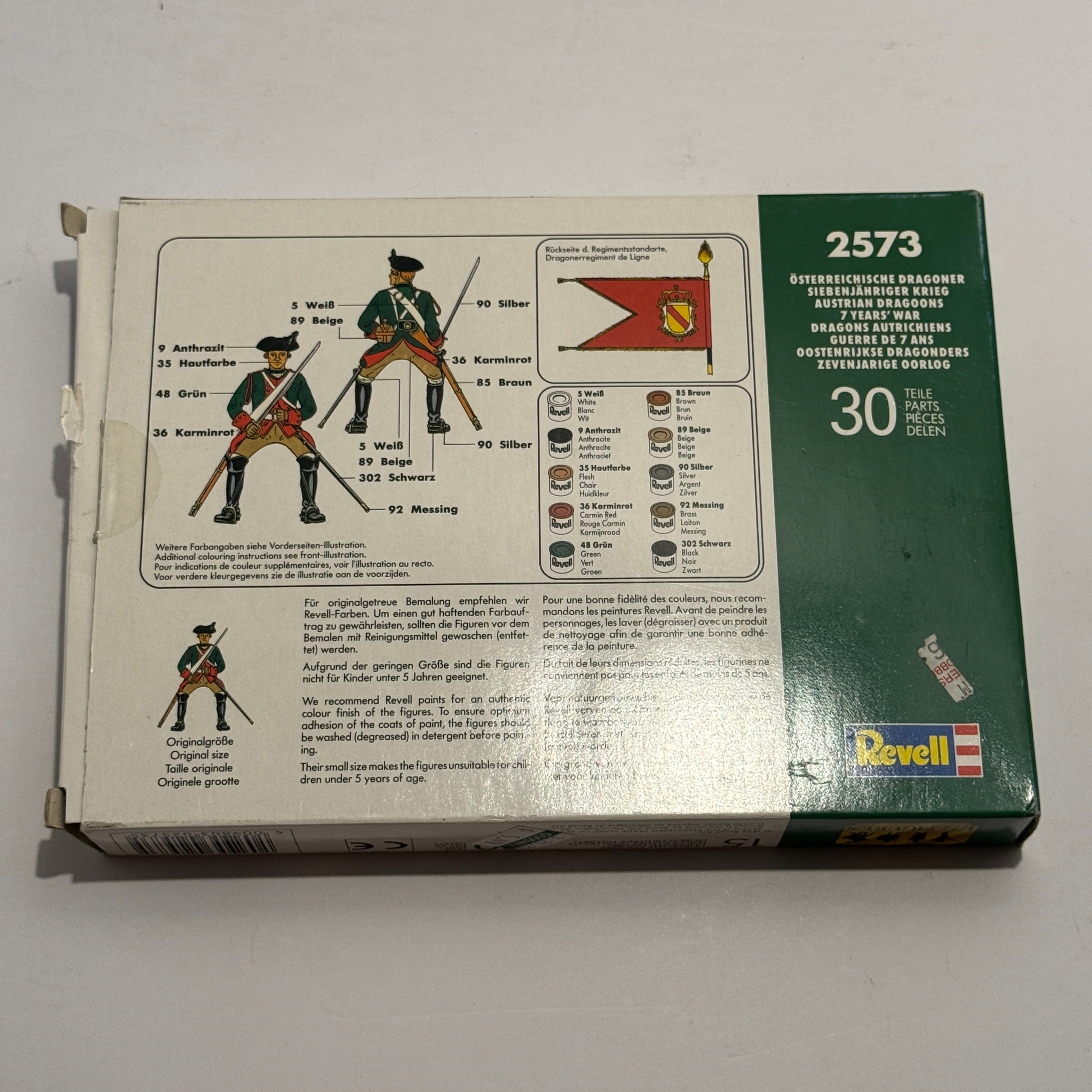 Revell Osterreichische Dragoner 1/72 Scale Model Kit #2573
