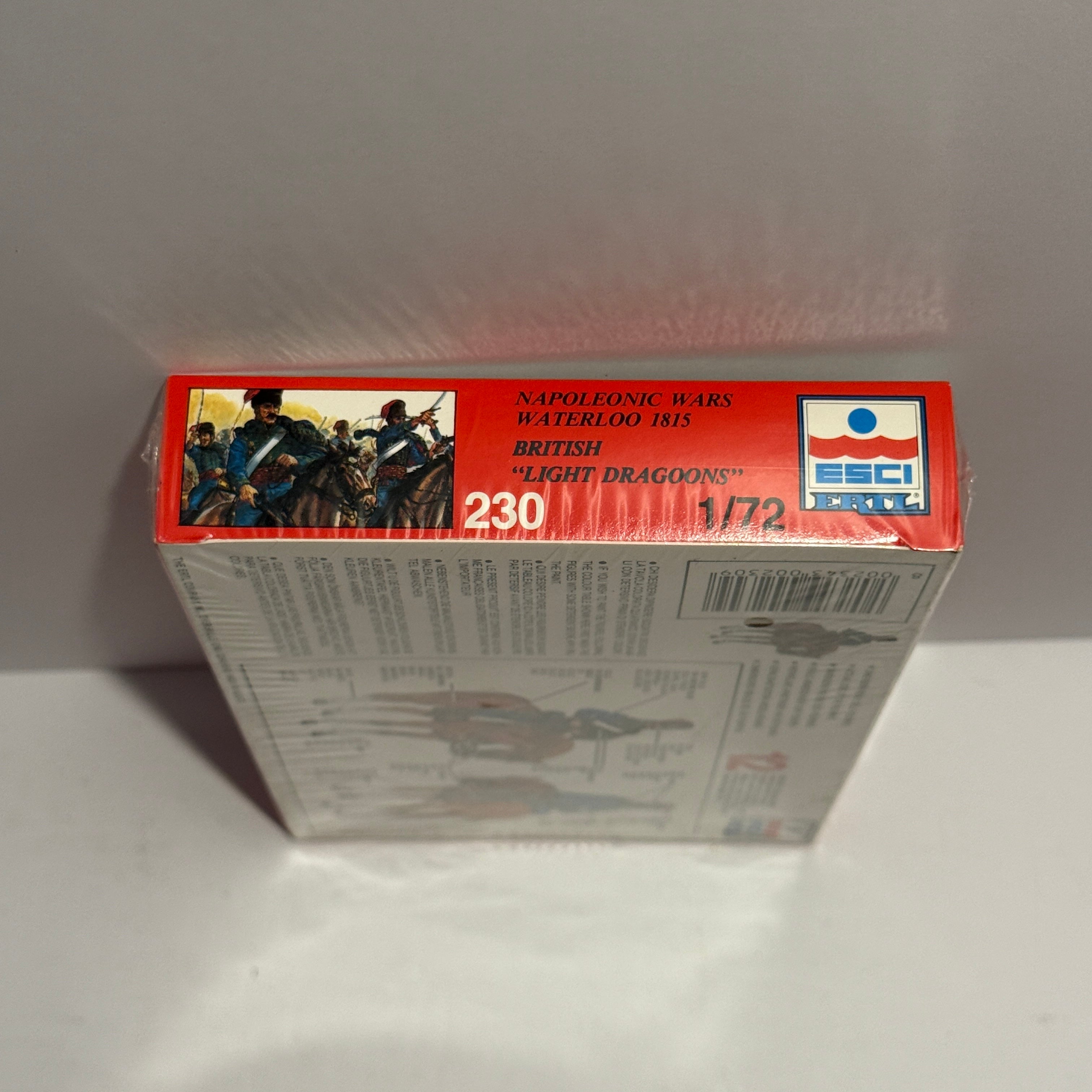 ESCI ERTL Napoleonic Wars British Light Dragoons Waterloo 1815 #230