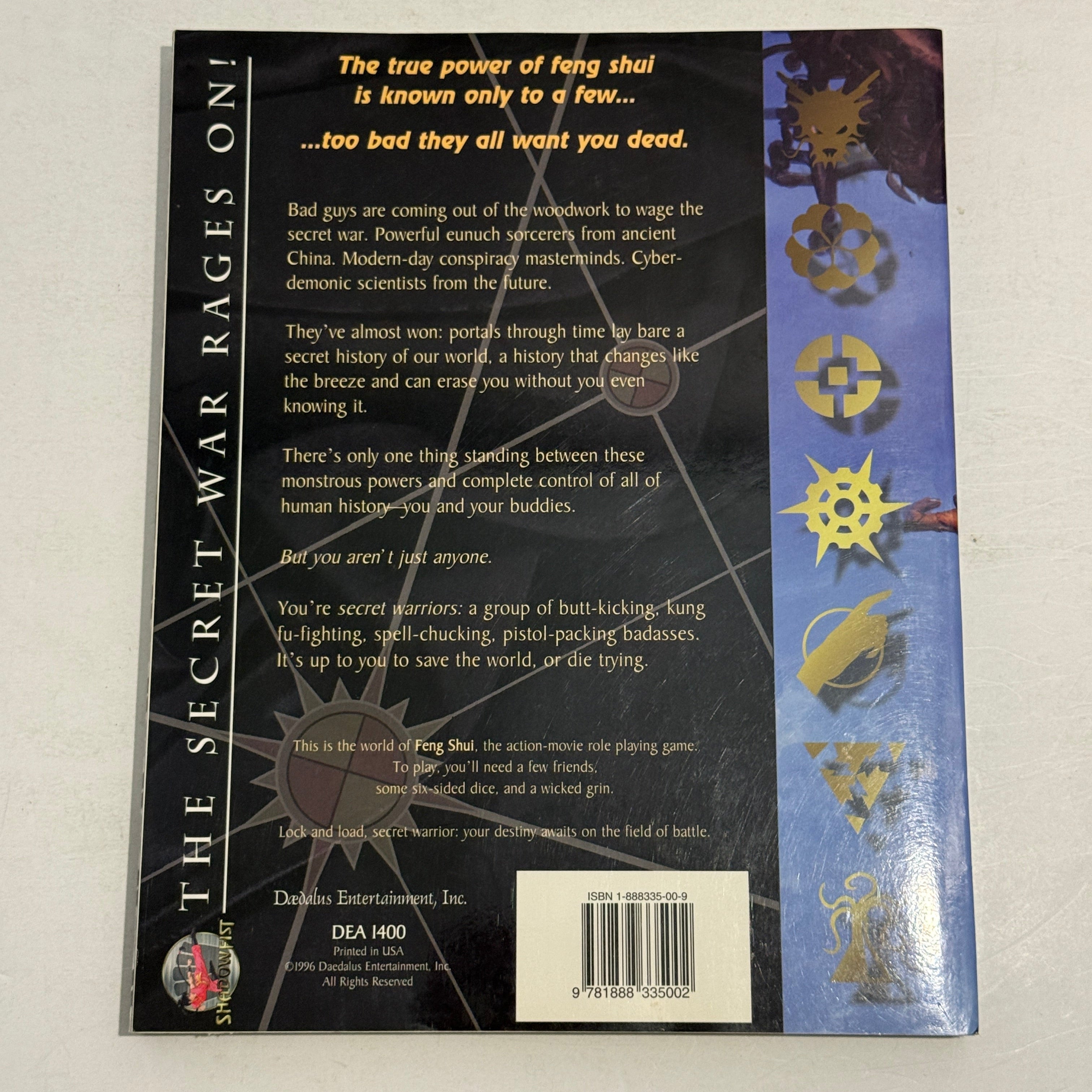 Feng Shui Shadowfist RPG Book DAE1400